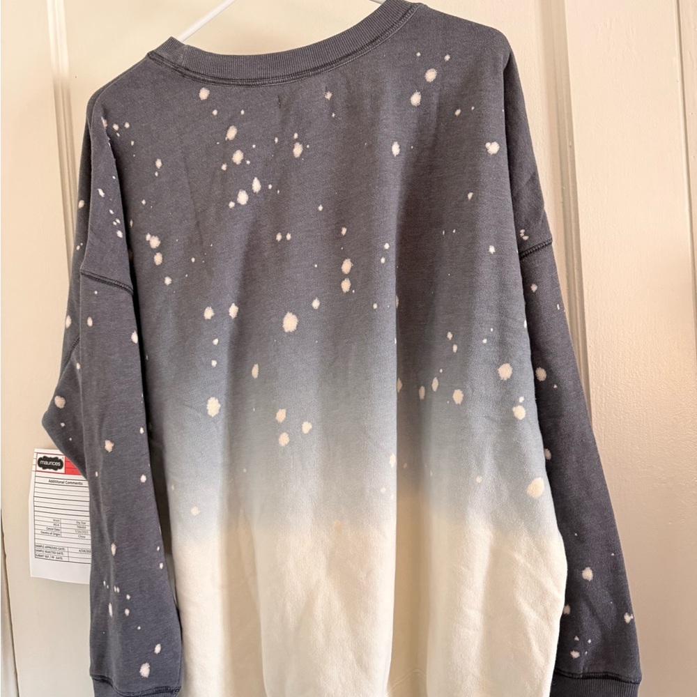 IDAHO Charcoal and Cream Graphic Crewneck Sweatshirt NWT! - Picture 3 of 4